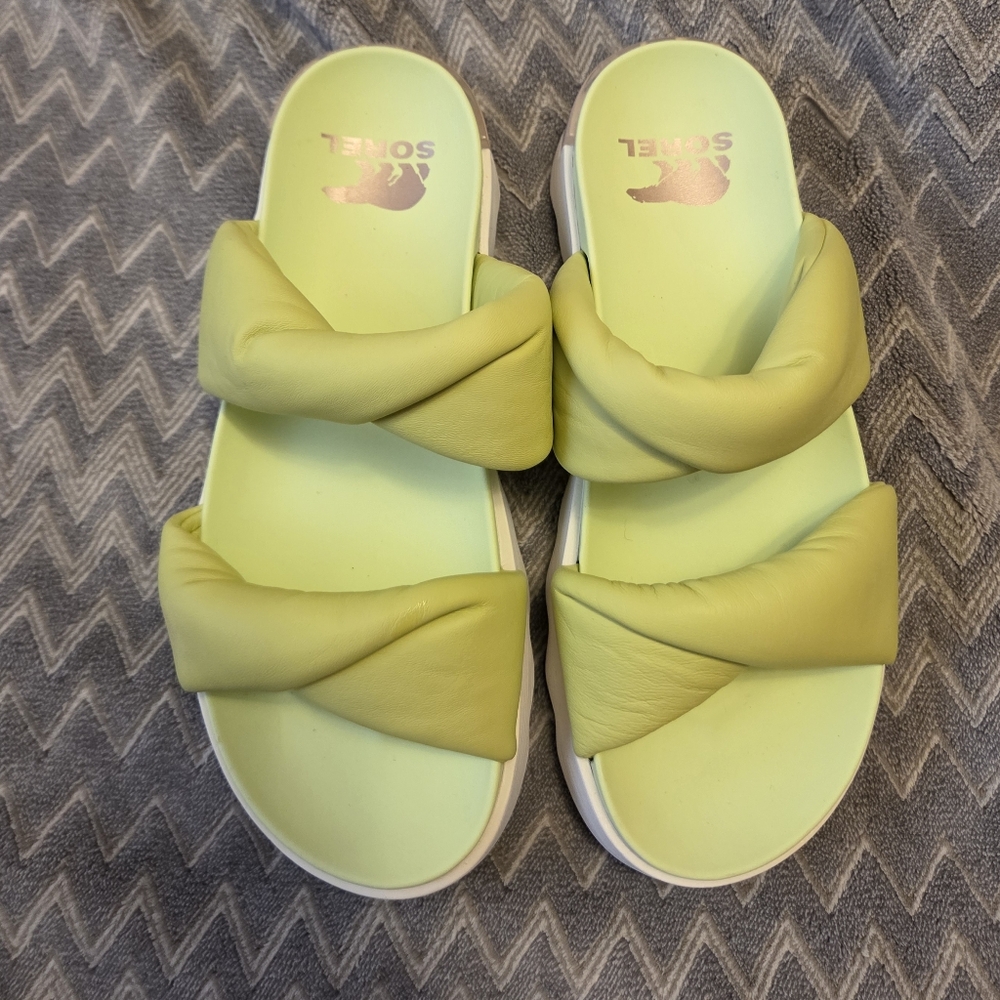 Sorel Lime Green Sandals